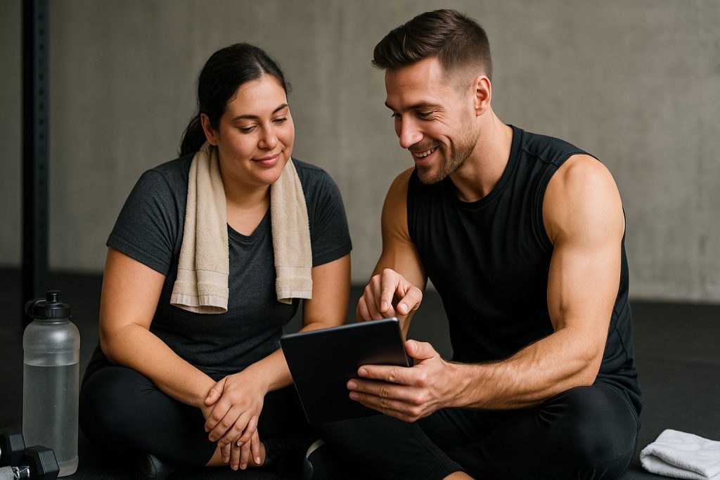 Additional Benefits of Having a Personal Trainer for Weight Loss Personal trainer to lose weight, giving the client extra guidance on lifestyle and nutrition for better results.