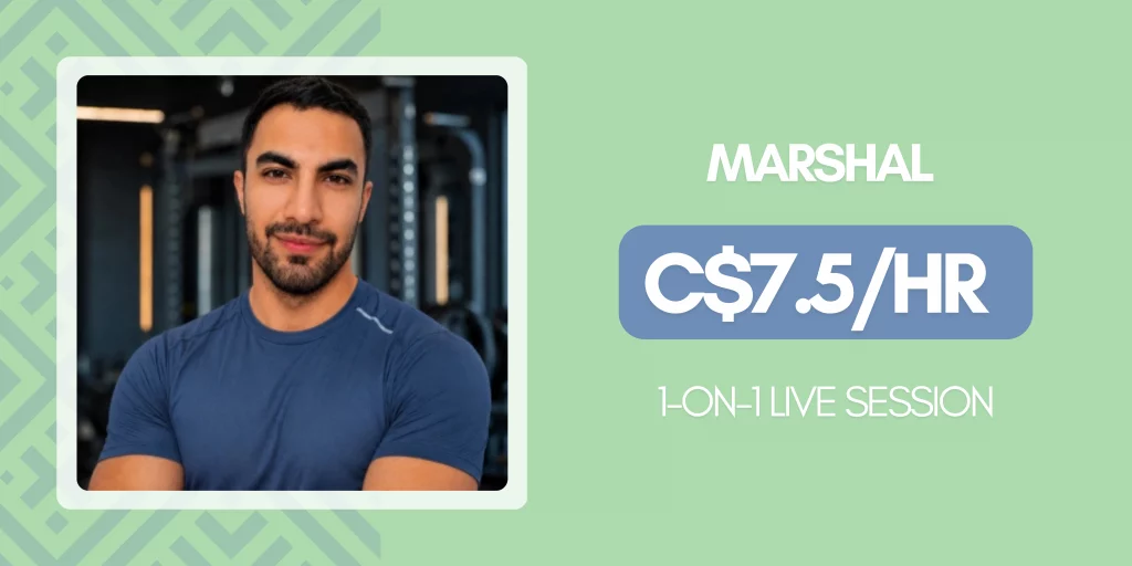 Profile photo of an online personal trainer available through Happy Trainers