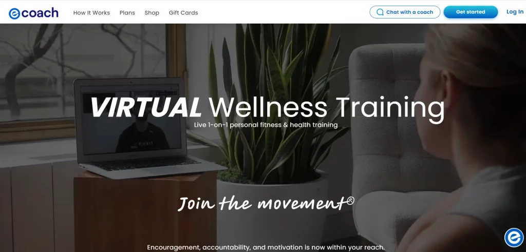 Preview of an online service platform connecting users with professional trainers and specialists.