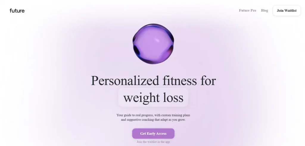 Preview of an online service platform connecting users with professional trainers and specialists.