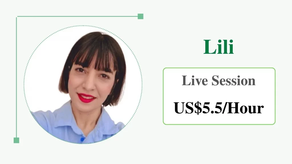 Lili, affordable online personal trainer with live sessions for US$5.5/hour