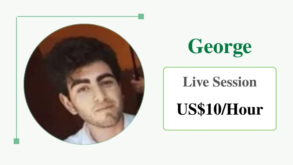 George, affordable online personal trainer with live sessions for US$10/hour