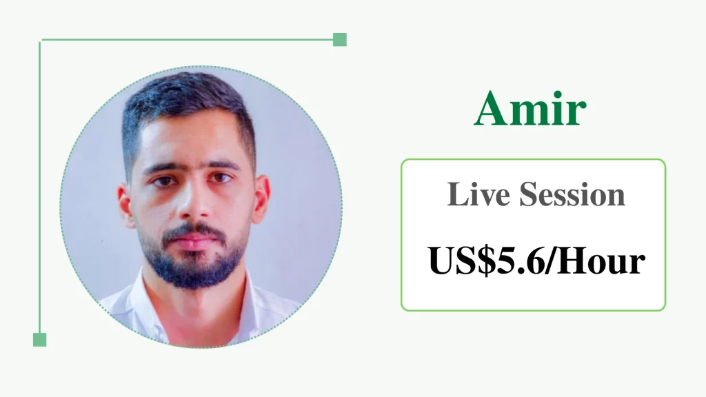 Amir, an affordable online personal trainer with live sessions for US$5.6/hour