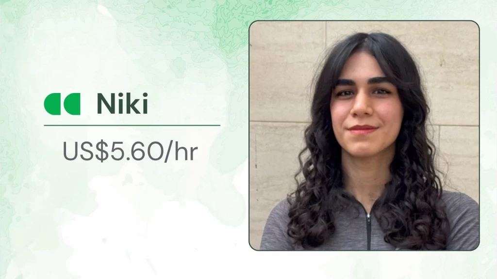 Niki Niki, an online personal trainer for women at Happy Trainers, with class details and pricing