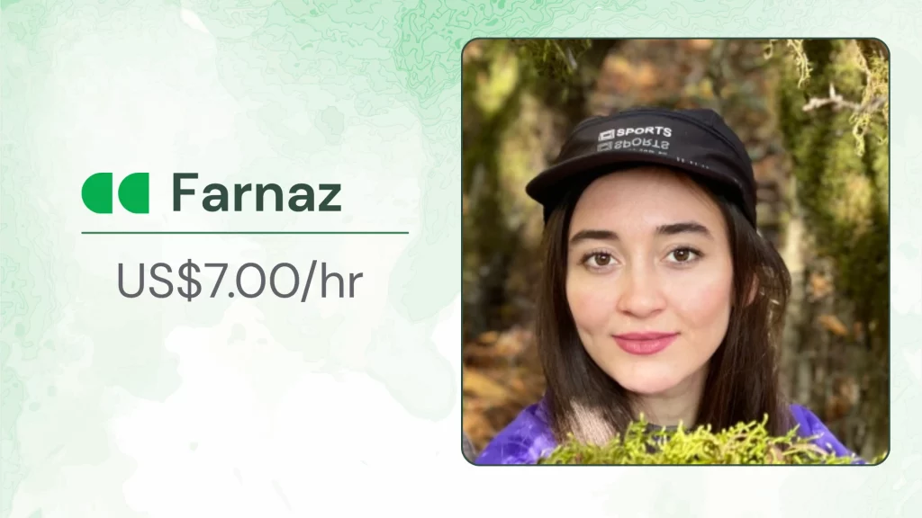 Farnaz Farnaz, an online personal trainer for women offering live coaching sessions