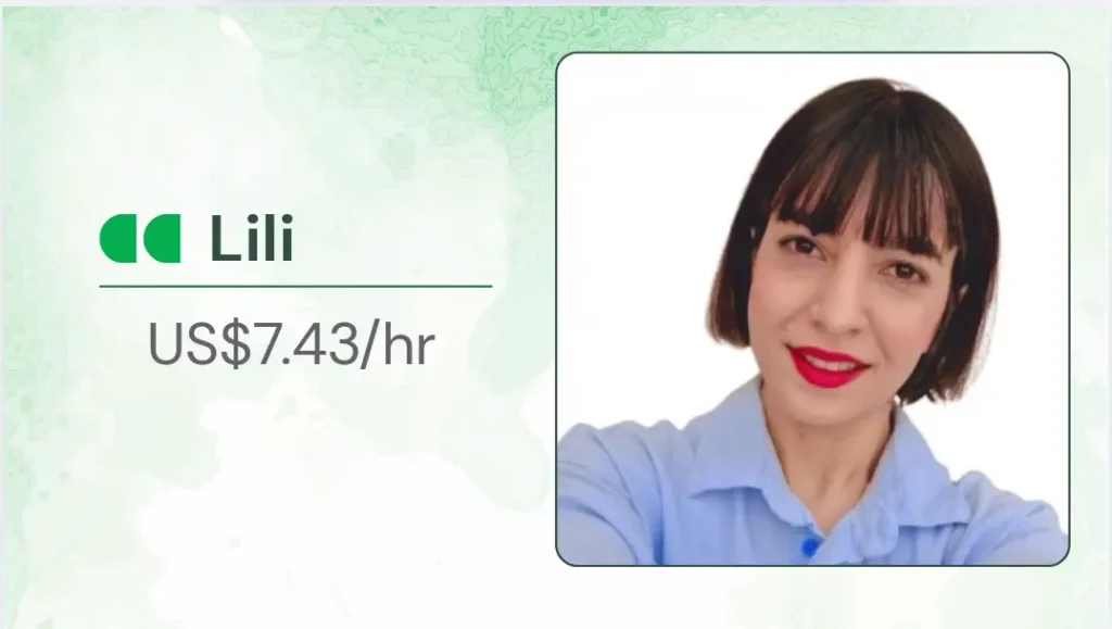 lili Lili, an online fitness coach for women with affordable coaching sessions