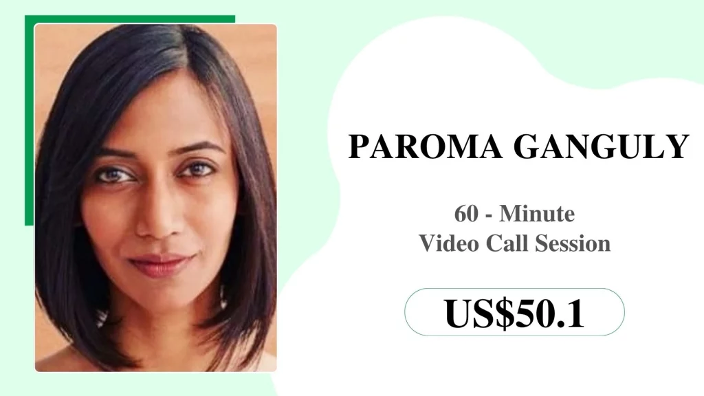 Paroma – Hatha & Vinyasa Paroma Ganguly offering a 60-minute online yoga session, featured as one of the best online yoga instructors.