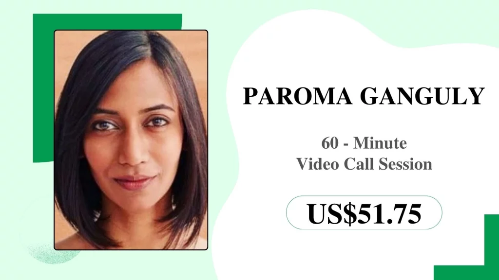 Paroma Ganguly is offering a 60-minute online yoga session, featured as one of the best online yoga instructors.