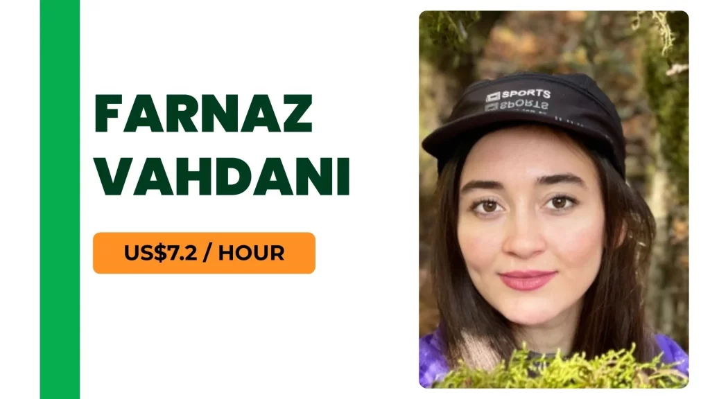 Profile image of Farnaz Vahdani, an online fitness trainer offering personal training sessions for $7.2 per hour.