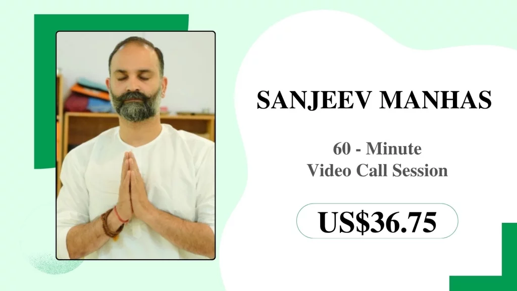 Sanjeev Manhas is leading a traditional 60-minute online Hatha and Ashtanga session.