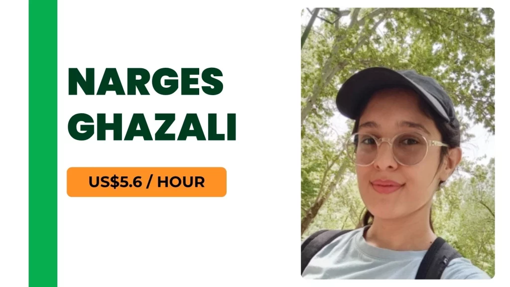 Narges Profile image of Narges Ghazali, an online fitness trainer offering personal training sessions for $5.6 per hour.