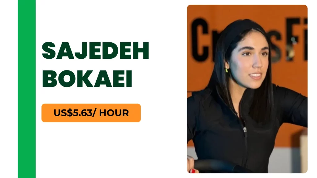 Sajedeh Profile image of Sajedeh Bokaei, an online fitness trainer offering personal training sessions for $5.63 per hour.