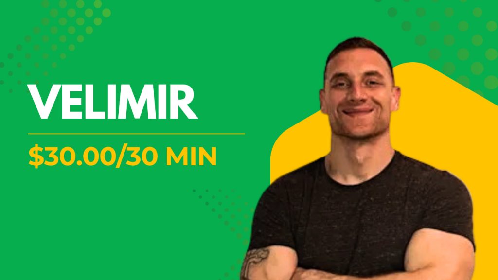Velimir, online personal trainer for strength, fitness, and bodybuilding.
