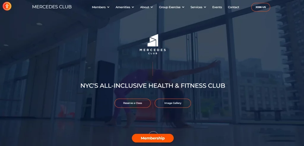 Mercedes Club Screenshot of the Mercedes Club homepage