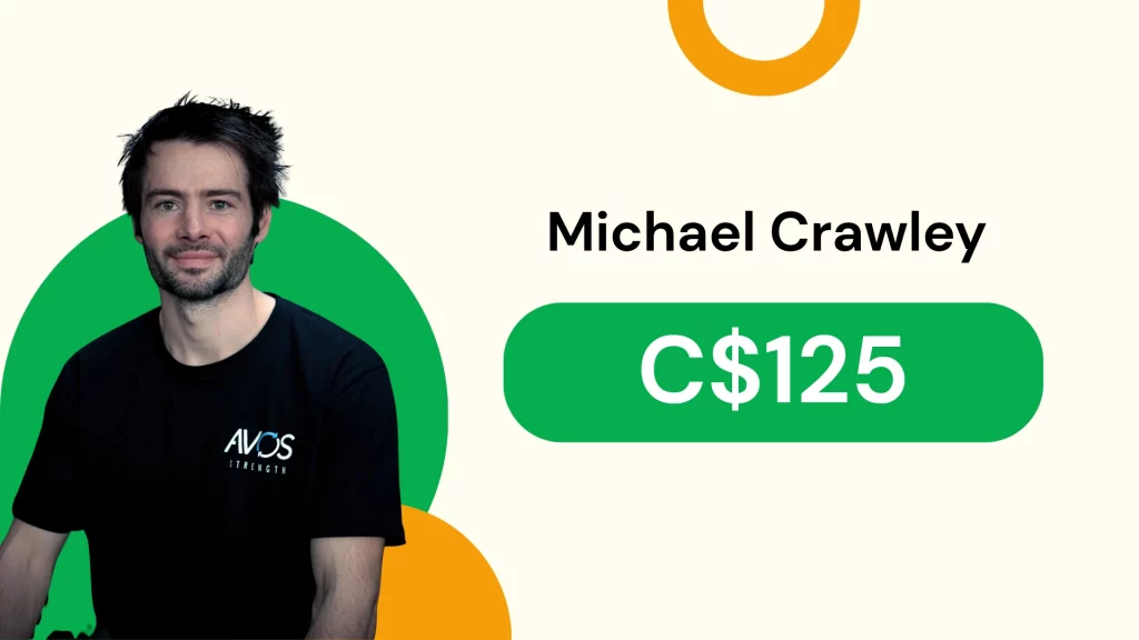 Online personal trainer profile card featuring Ali Alethawy with coaching price details