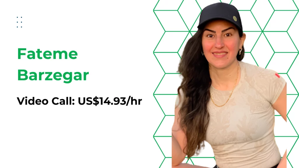 Fateme Barzegar Fateme Barzegar, an online weight loss coach for teens offering fitness and general nutrition guidance.
